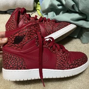 Red Jordan 1 Sneakers